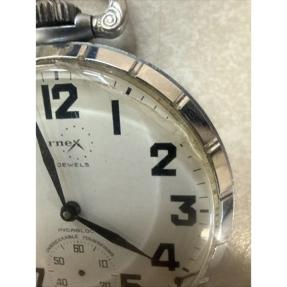 Vintage Arnex 17 Jewels Incabloc with Box Pocket Watch